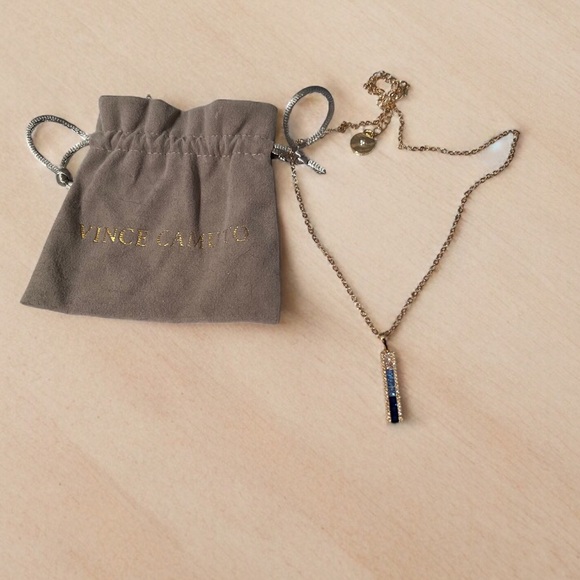 💎BRAND NEW💎 VINCE CAMUTO Tricolor Stone Pendant Necklace - Picture 3 of 11